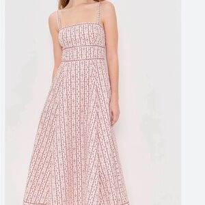 Hill House Margot Floral Emma Ikat Stripe Dress